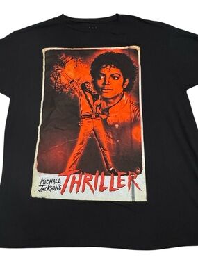 Michael Jackson Thriller Graphic Halloween Tee Men's Size XL Black